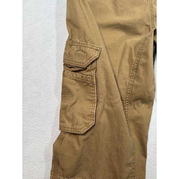 Carhartt Force Tappen Cargo Work Pants Tan Khaki Workwear Relaxed Fit Mens 34x36 - Picture 7 of 11